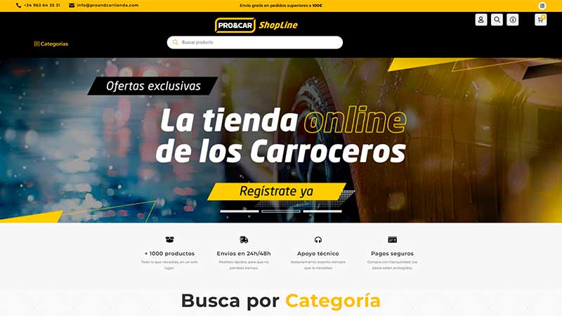 ejemplo proancartienda Inicio